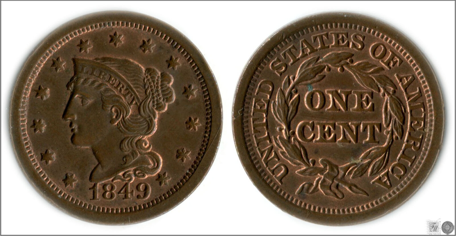 1849-Large-Cent---Either-AU-Or-MS?